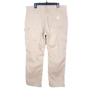 Carhartt Pants Men's 38x30 Carpenter Relaxed Fit Twill Utility Work Khaki Tan